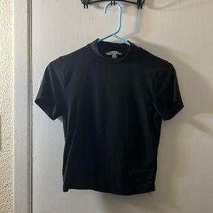 GAZE BLACK TURTLE NECK CROP TOP SIZE XS